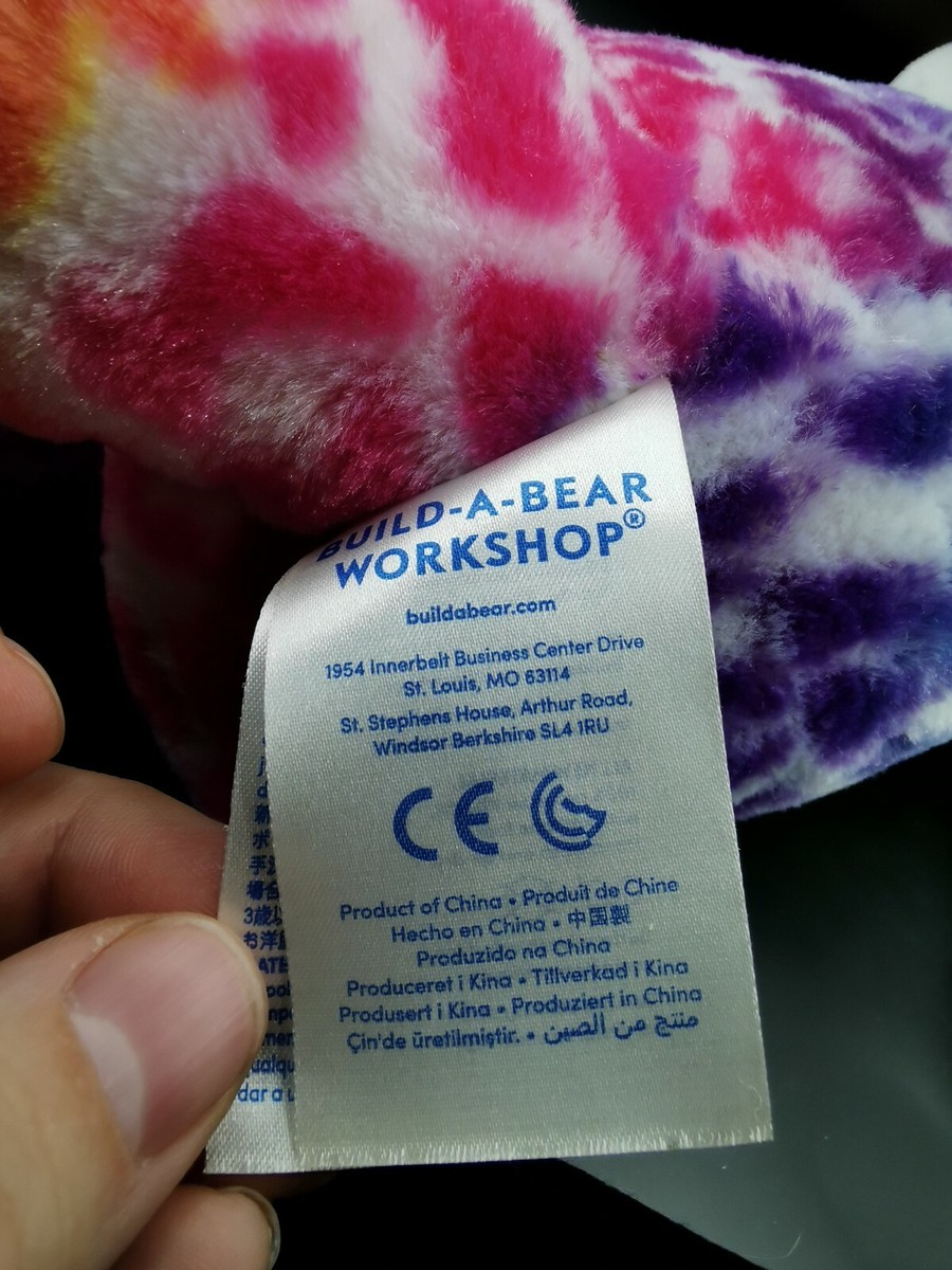 BUILD-A-BEAR Rainbow Jaguar Leopard Spotted Lisa Frank Cat Build A