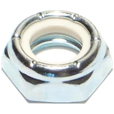 5PCS Thin Nylon Insert Lock Nuts 1/2-13 Hex Nut Steel Fasteners Pack