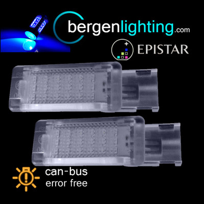 FÜR VOLKSWAGEN TIGUAN TOUAREG SHARAN 18 BLAU LED FUSSWELLLICHT LAMPE PAAR
