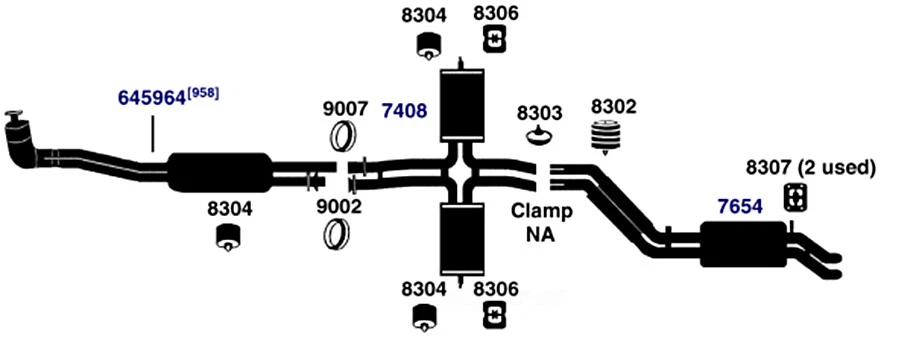 Exhaust System Hanger-126.024 AP Exhaust 8303 - Image 3 of 4