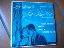 7" EP LOVE SONGS BY NAT KING COLE CAPITOLE EAP 1-696 VG+