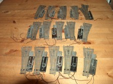 Fleischmann alte Weichen mit Antrieb, 15 Stück,, gut erh., v.Fkt.