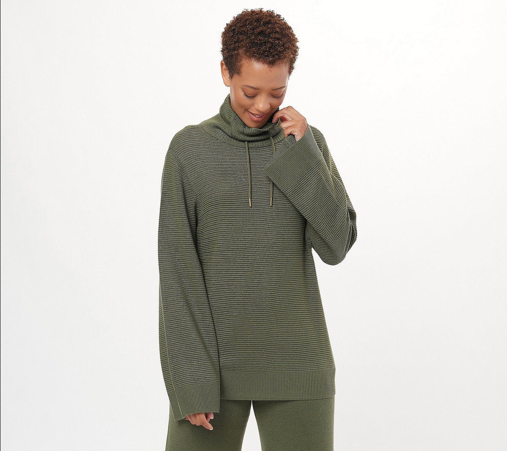 zuda Ecovero Tall Mock-Neck Long-Sleeve 