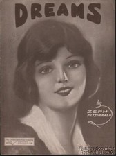 1919 Andrew B Sterling and Harry Von Tilzer Pop Sheet Music - Dreams