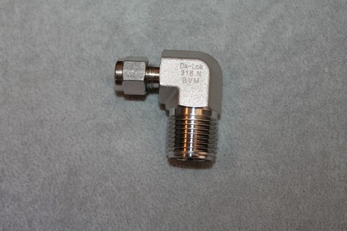 DK-Lok DLM4-8N-S Tube to Male Pipe Elbow Tube Fitting - 1/4" x 1/2" Port 316 NEW - Picture 4 of 6