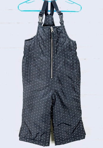 Baby Gap Winter Schnee Hose Lätzchen Mädchen Kleinkind Größe 18-24M marineblau gepunktet