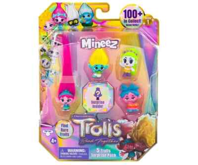 Trolls Band Together Mineez Figuren 5-Pack Trolle mit bunten Haaren