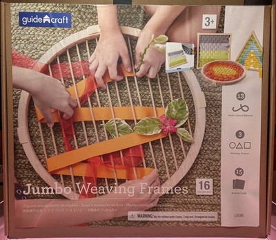 NIB Guidecraft Jumbo Weaving Shape Frames: Montessori, Reggio, Toddler / Kid Toy