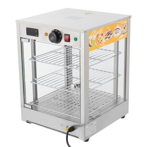 3-Tiers Electric Commercial Food Warmer Tabletop Food Display Warming Cabinet