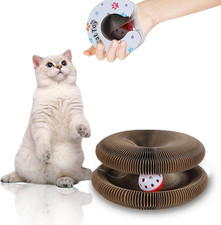 Kitty Kurlz Cat Toys,Magic Organ Cat Scratching Board Toy for Indoor Cats, Twist