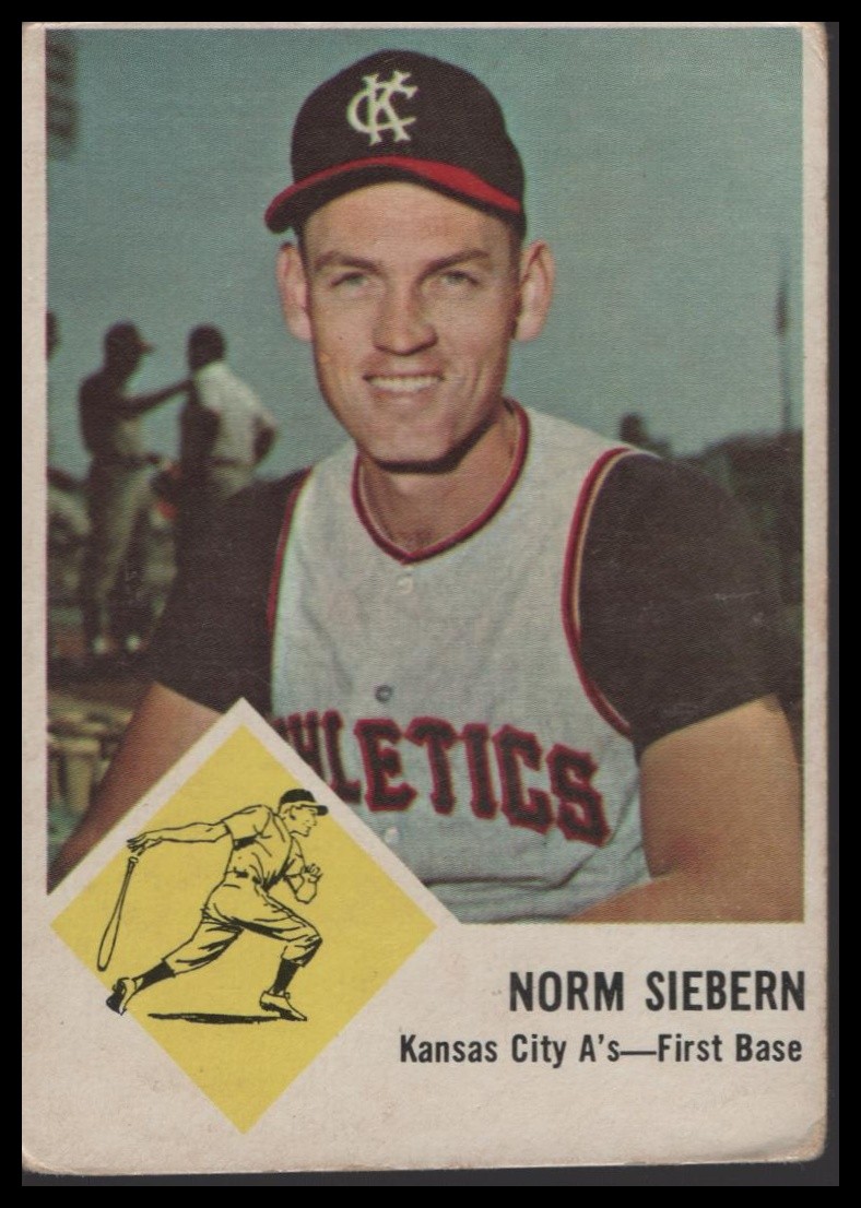 1963 Fleer #17 Norm Siebern