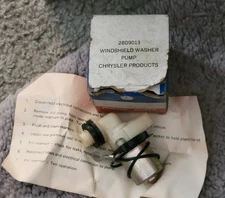NOS Mopar Windshield Washer Pump 2809013 1967-1975 Dodge Plymouth Chrysler