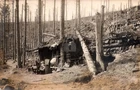 WW1 Military Camp Cabins Soldier Lingekopf France RPPC Photo Postcard COPY
