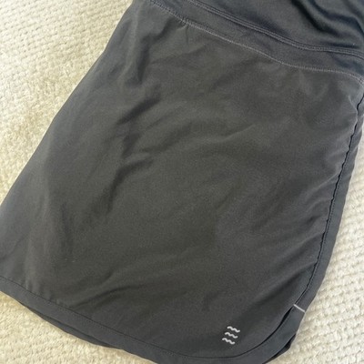 Free Fly Womens Bamboo Athletic Skort Black Medium Active Hiking Skirt