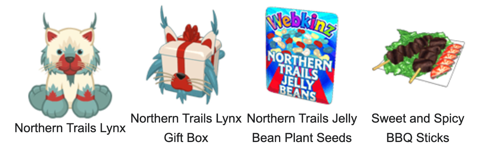 Webkinz Classic Northern Trails Lynx Cat Code Only - Virtual Pet Jellybean Seeds