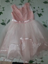 Festliches Tüll-Kleid rosa Gr. 152