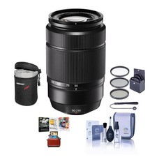 Fujifilm XC 50-230mm f/4.5-6.7 OIS II Lens, Black w/Filter Kit, Mac Software Kit