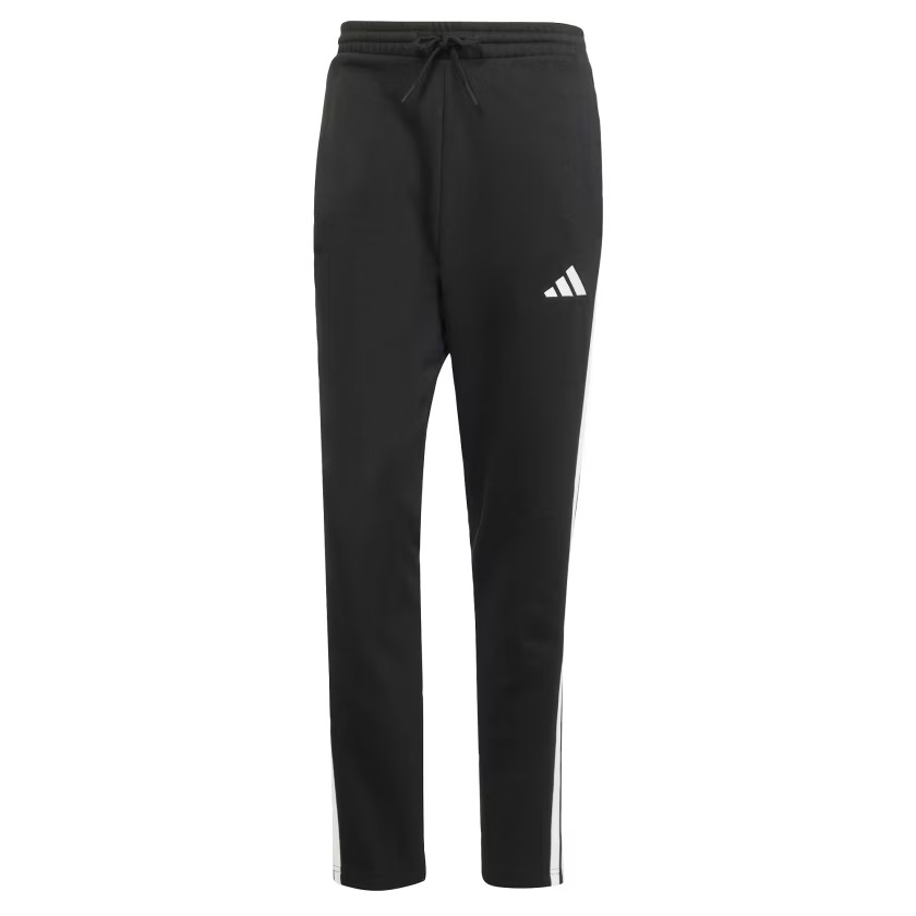 adidas men Essentials 3-Stripes Fleece Pants Open Hem View 6