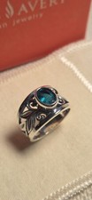 James Avery RARE Emerald Vine Ring Band Sterling Size 7