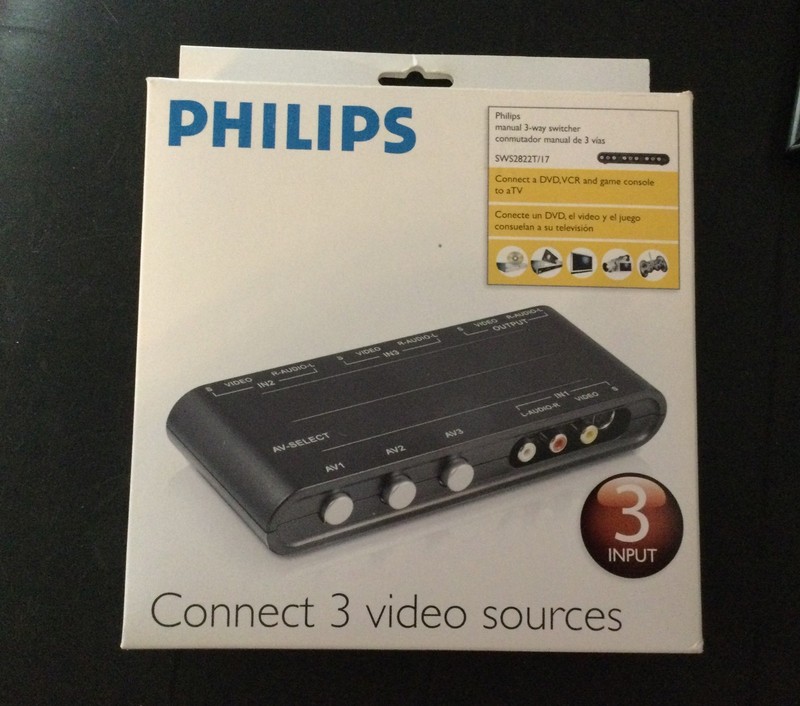 Philips (SWS2822T) Manual Three-Way Splitter Switch