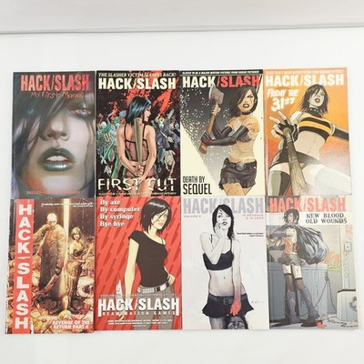 Hack/Slash TPB Lot Of 8 Volumes 1 -7 + My First Maniac Manga PB Graphic Novel