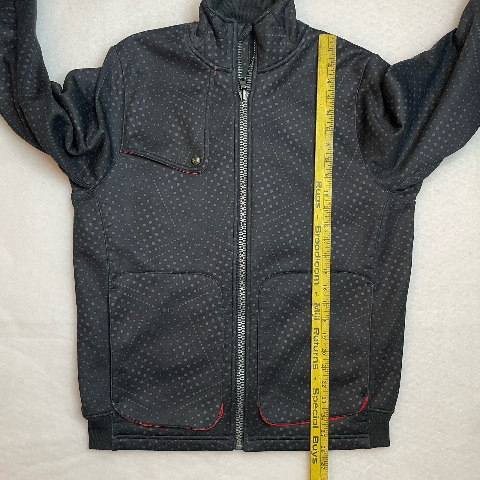 Under Armour Men's Jacket MEDIUM Dot Pattern Blac… - image 20
