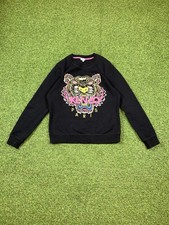 KENZO Paris Women's Tiger Embroidered Sweatshirt Woman  s Black Size M