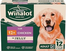 WINALOT Classics Mixed in Jelly Chicken Wet Dog Food 12x400g Cans 2.77 per kilo