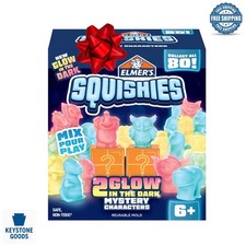 DIY Glow-in-the-Dark Squishy Toy Kit with Mystery Characters for Kids