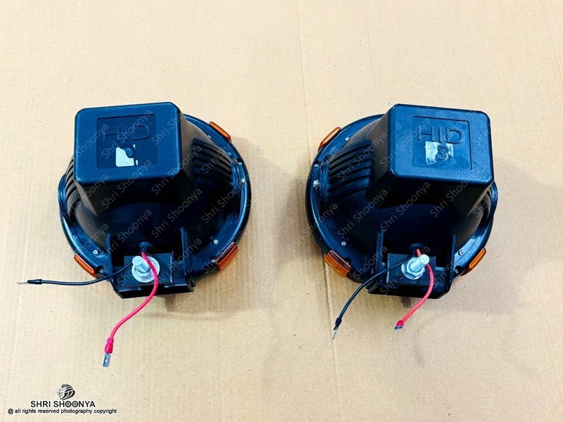 Par de luces antiniebla de techo de 7" 55W HID, 6000K para parrilla todo terreno se adapta a todos los Jeep Foto 3 de 4