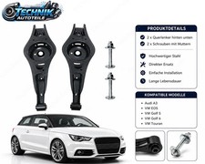 2x Hinten Unten Querlenker+Schrauben passend für Skoda Octavia II 1Z3 04-13 DE