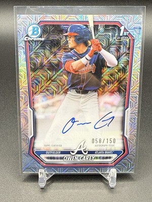 Owen Carey 2025 Bowman Chrome #CPA-OC First (1st) AUTO HTA Choice [#058/150]