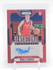 NIKOLA DJURISIC 2024-25 PRIZM SENSATIONAL SIGNATURES RED ROOKIE AUTO /99 Q5194