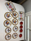Vintage 14 Piece Tin Lithograph Queen Of Hearts Toy Tea Set OHIO ART 60’s