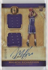 2016 Panini Gold Standard Rookie Jersey Double /149 Malachi Richardson Auto 1u6
