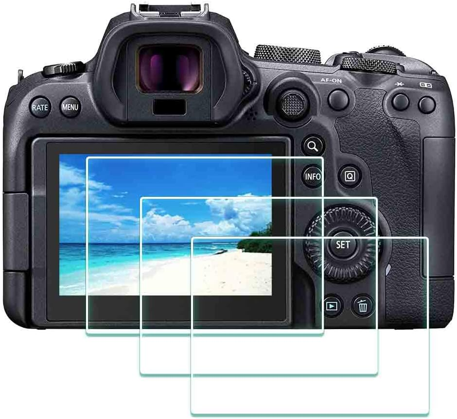 3 Pezzi Pellicola Protettiva per Canon EOS M6 Mark II