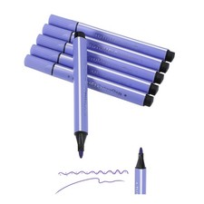 Colored Markers, Light Purple 6 Pack Washable Coloring Markers Water Color Pens