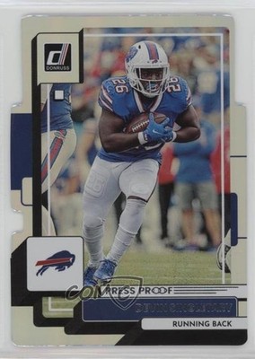 2022 Panini Donruss Press Proof Silver Die-Cut 25/75 Devin Singletary #117 00gy