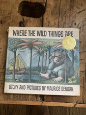 Where the Wild Things Are Hardcover by Maurice Sendak Illustrated Dust Jacket