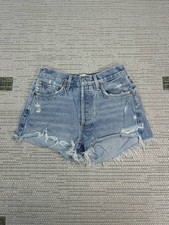 Agolde Los Angeles Parker Vintage Cut off Shorts Womens 24 Blue Denim Authentic