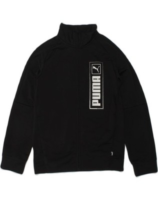 Puma Jungen Grafik Trainingsanzug Oberteil Jacke 9-10 Jahre schwarz Polyester AP08