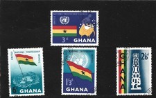 Ghana 1959 UN Trusteeship Council Set of 4 Used