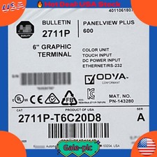 2711P-T6C20D8 PanelView Pl 6 Graphic Terminal 2711P-T6C20D8 US Free Tax
