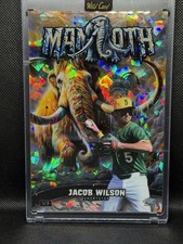 Oakland A’s Mammoth wild card Justin Wilson 3/3 Gold Cracked Ice
