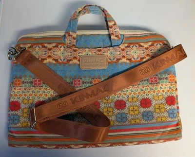 KINMAC Laptop Briefcase Sleeve Wide Shoulder Strap Fleece Lined Bohemian - Image 1 of 4
