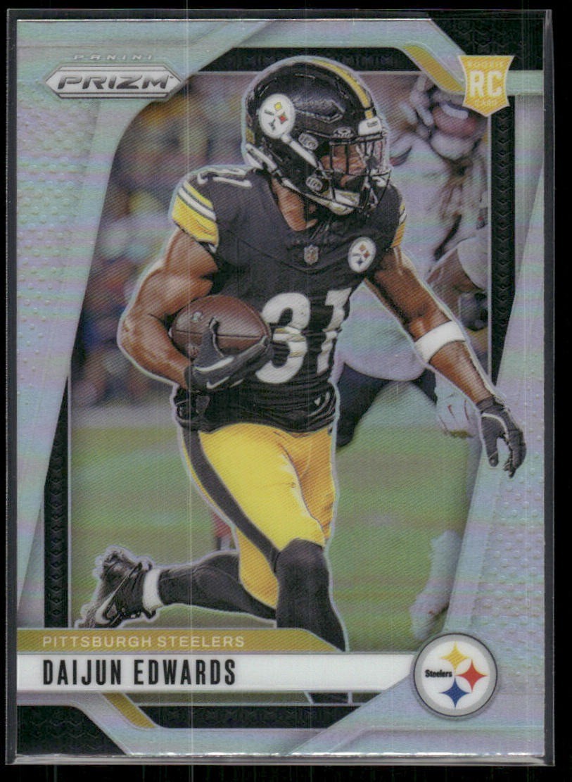 2024 Panini Prizm Daijun Edwards Silver RC Pittsburgh Steelers #323