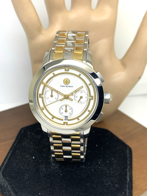 Tory Burch Women's Watch TBW1052 Quartz Chronograph Cream Dial Two