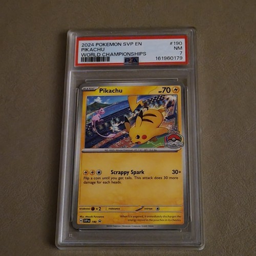 PIKACHU 2024 POKEMON SCARLET AND VIOLET BLACKSTAR PROMOS #190
