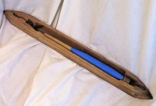 Huge 24" Long Machine Weaving Shuttle with Spool from 1950s