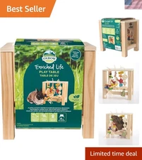 Small Pet Enrichment Table: All-Natural, Fun Chew Toys for Guinea Pigs & Bunnies